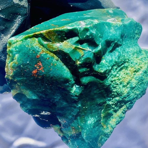 Green Bloodstone Jasper Heliotrope Quality Raw Natural Rough Mineral Rock 6.5 oz - Picture 2 of 8