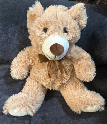 Brown/Tan Teddy Bear with brown Bow No brand 