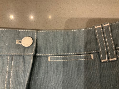 louis vuitton blue denim skirt size 36 - Picture 4 of 10