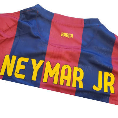 Barcelona 14/15 Champion League - Red & Blue Soccer Neymar Jr - XL