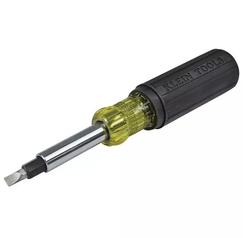 Klein Tools Multi Bit Screwdriver Nut Driver Cushion Grip Handle Heavy Duty - Picture 2 of 8
