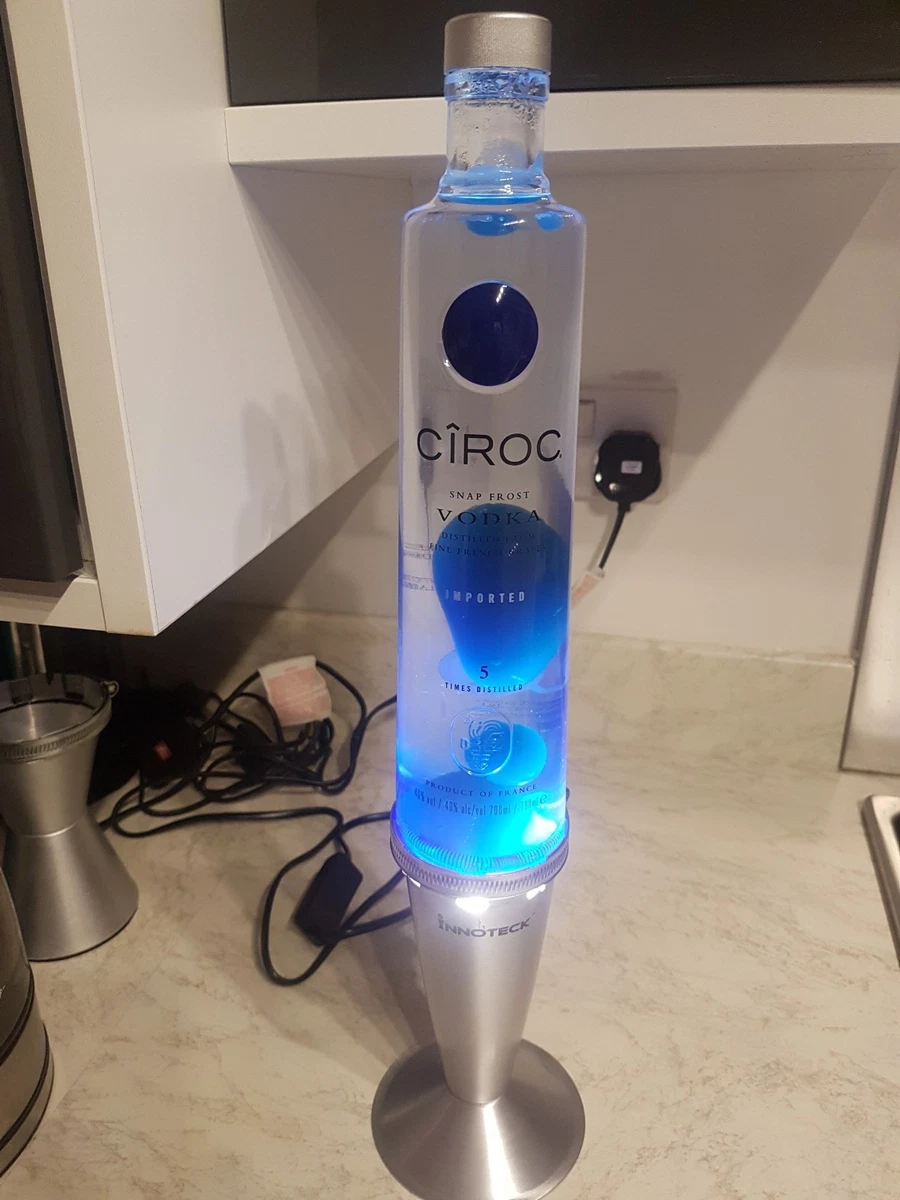 Custom made Ciroc Vodka bottle lava lamp