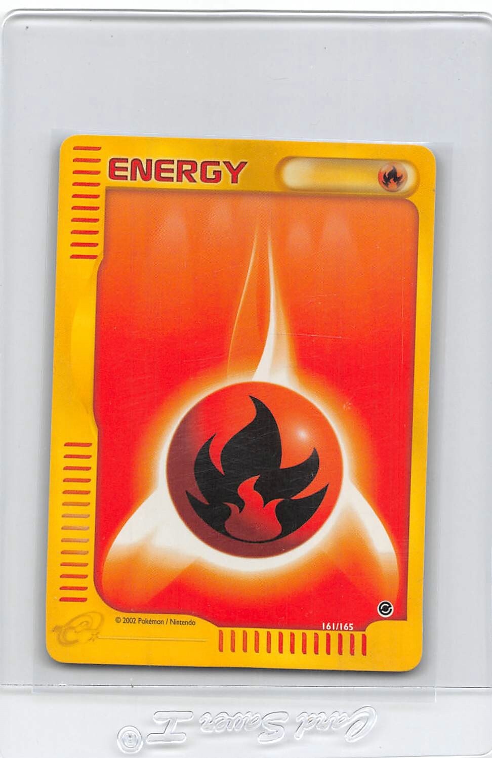 FIRE ENERGY 161/165 - Expedition - 2002 E-READER - WOTC Pokemon Card - NM