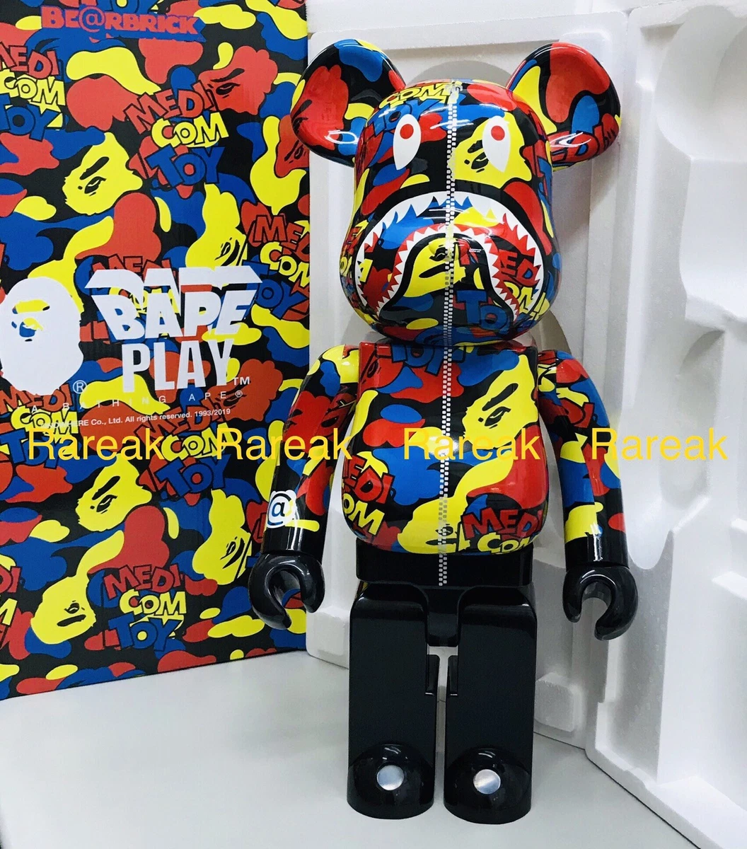 Medicom Bearbrick A Bathing Ape Camo Shark Bape Multicolor 1000% be@rbrick