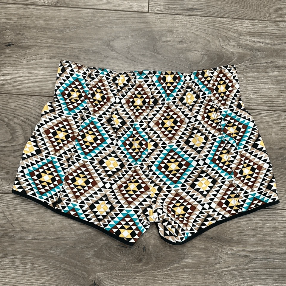 Pantalones Cortos Hurley X Negros Niñas Surf Natación Estampado Geométrico Talla Pequeña Foto 4 de 4