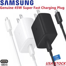 Original Samsung 45W Super Fast Charger Adapter Galaxy Note 20 S24 S24 S23Ultra