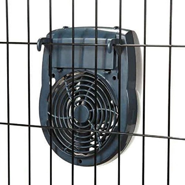 COOL PET Crate CORDLESS FAN 2SPEED Dog Cat Cage Carrier Kennel*BATTERY