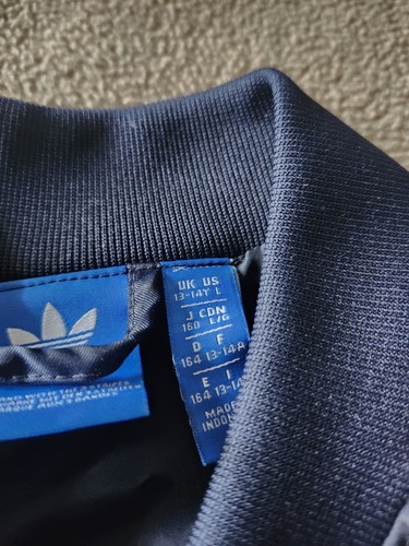 Adidas Originals Youth Track Jacket Floral Print Zip Unisex Kids Size 13/14 - Picture 4 of 10