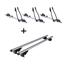 3x Fahrradträger SAGITTAR+Dachträger Rio 120 für für Volvo V50 Kombi MW 04-12