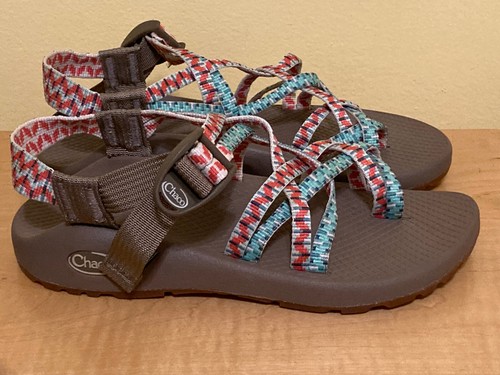 Chaco ZX2 (Green/Red/Beige/Strappy) Women’s Size 6 - Picture 2 of 8