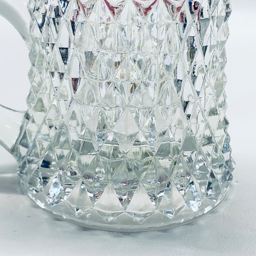 Vintage Indiana Glass Diamond Point Ruby Mug - Picture 5 of 7