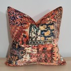 Linwood Omega Prints Fez Paprika & Omega Velvet Cushion Cover 45x45 cm