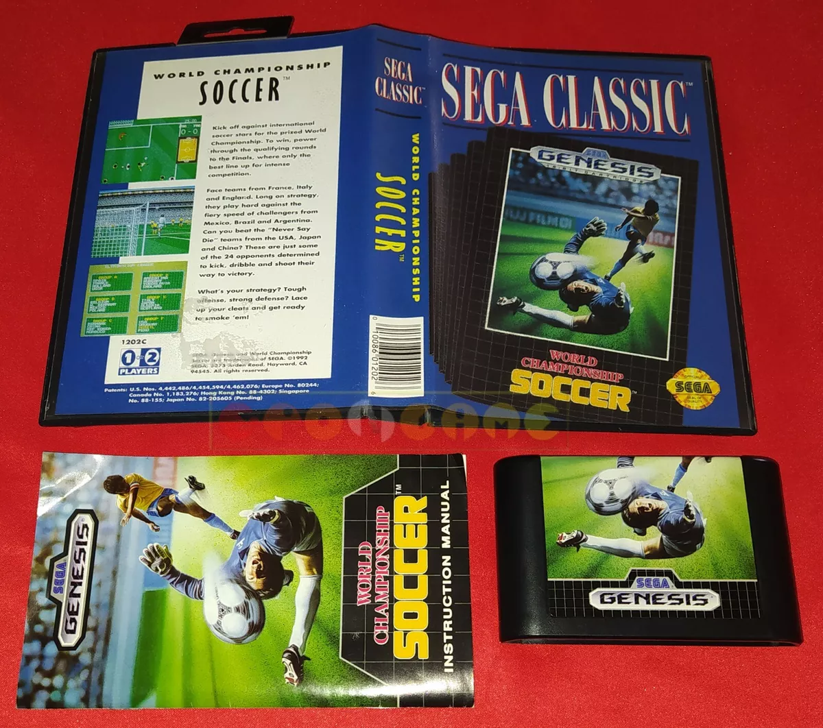 World Championship Soccer Mega Drive Sega Genesis