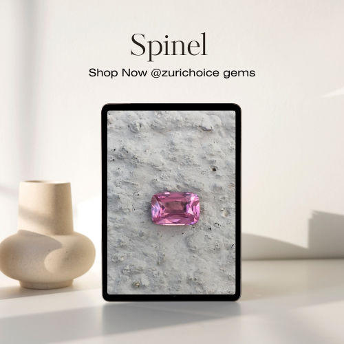 1,30 Ct VVS Spinello Rosa Naturale Taglio Smeraldo Gemma Sciolta Sri Lanka Da Collezione - Foto 11 di 11