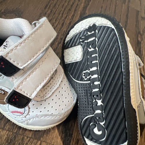 Garanimals Baby Toddler Size 2 Sneakers Shoes White Black Gray Athletic - Picture 4 of 6