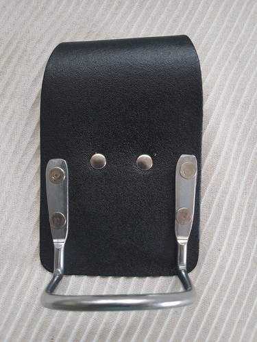 Leather Hammer Plier Holder Steel Saddle Fixed Loop Oil Tanned for Tool Belt - Picture 17 of 24
