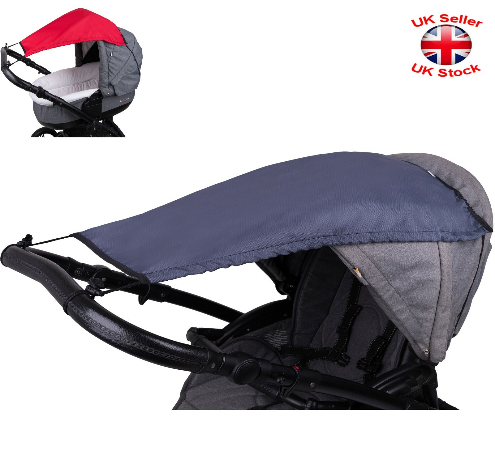 MultiWay Sunshade Waterproof Canopy Pram Pushchair Stroller Baby