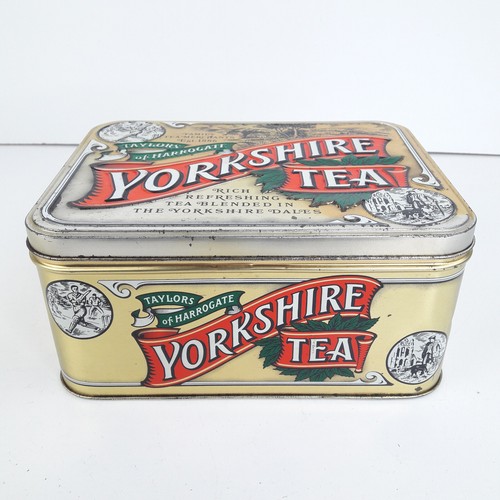 Yorkshire Tea Gold Tin Caddy Vintage Collectable Storage Taylor’s Of Harrogate - Picture 2 of 14