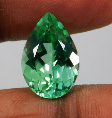 Greenish Blue SAPPHIRE Pear Cut 10-12 Ct Natural EGL Certified A+ Loose Gemstone - Picture 4 of 9
