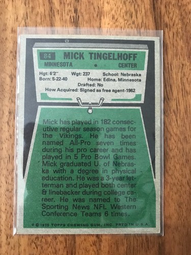 1975 Topps Football Cards #1-266 most EX/NM Set Break Pick to complete set ! - Picture 147 of 475