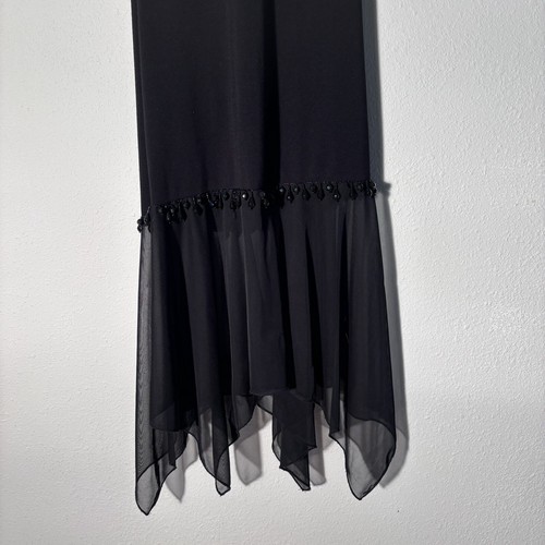 Vintage 90's Jodi Kristopher Beaded Halterneck Slip Dress - Picture 3 of 7