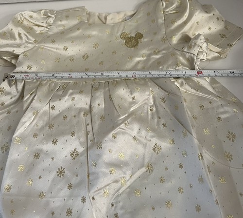 Mickey Mouse Disney Dress Icon For Girls Off White / Gold Size 4 New - Picture 16 of 22
