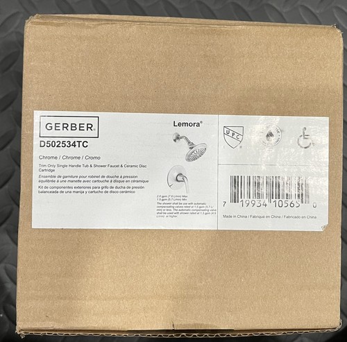 Gerber D502534TC Lemora Shower Only Trim Package 2 GPM Single Function Shower He - Picture 2 of 17