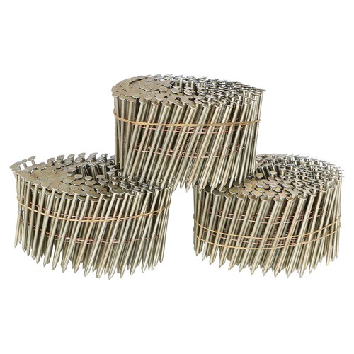 15-Degree Ring Shank 2-1/2" x 0.090" Siding Nails Wire Collated Coil 3600 Pack - Picture 13 of 15