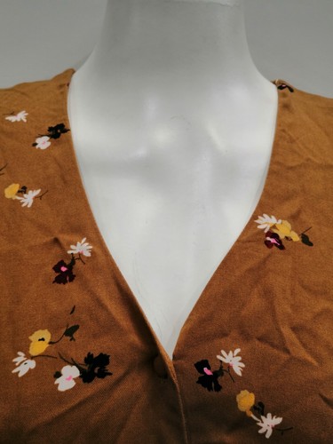 BNWT Warehouse Bea Short Ditsy Button Through Dress Size 12 - Picture 3 of 10