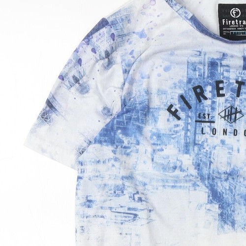 Firetrap Boys Blue Graphic Print T-Shirt 11-12 Years - Picture 10 of 12
