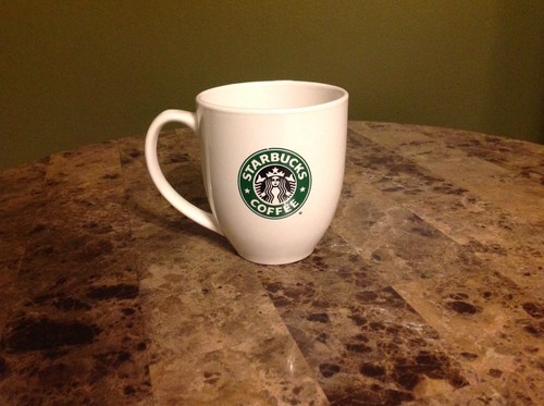 Starbucks Coffee Mug Tea Cup 14 Ounce Ceramic Collectible 2010 White Green Logo - Picture 11 of 11