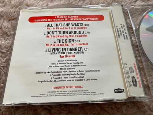 ACE OF BASE - 19 MILLION FANS CAN'T BE WRONG (HITS SAMPLER) - 4 TRACK PROMO CD - Imagen 2 de 3