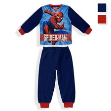 Pigiama Marvel Spiderman lungo ufficiale maniche lunghe in pile bambino 5955