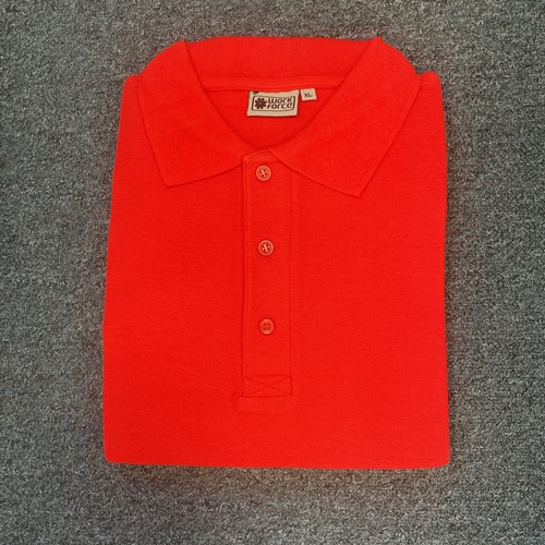 Men's Red Workwear Casual Polo Shirt Size XL