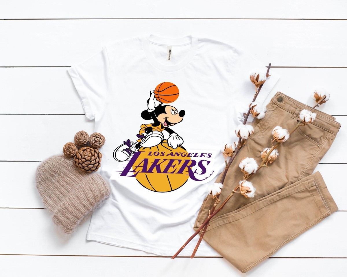 Lakers NBA Mickey Shirt, Disney Los Angeles Lakers Logo