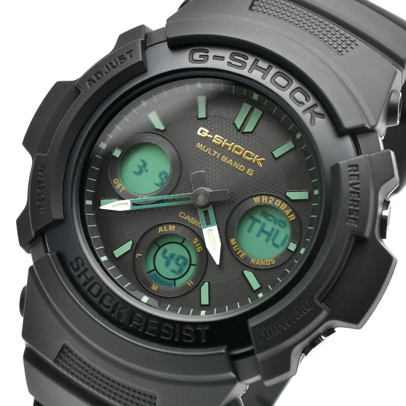 CASIO G-SHOCK AWG-M100RC-1AJF TEAL AND BROWN COLOR Radio Solar Watch 46.4mm