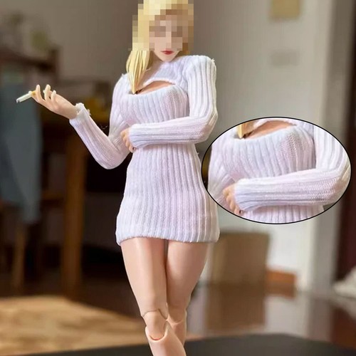 1/12 Female Soldier Clothes Sweater Dress Model for 6'' romankey Figma - Picture 7 of 10