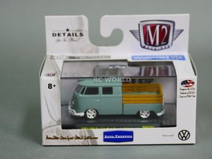 1 64 M2 Machines Vw 1961 Double Cab Truck Volkswagen Bus Pickup Usa Image Is Loading 1 64 M2 Machines Vw 1961 Double Cab