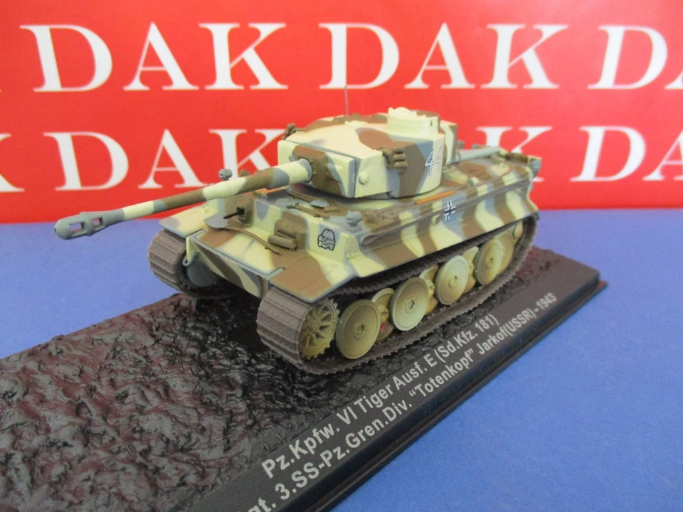 Die cast 1/72 Modellino Carro Armato Tank Panzer Pz.Kpfw.VI Tiger Ausf. E 1943 - Immagine 2 di 4