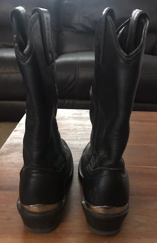 Harley Davidson Size Six (6) Amarillo Black Western Womens Cowboy Boots - Picture 5 of 8