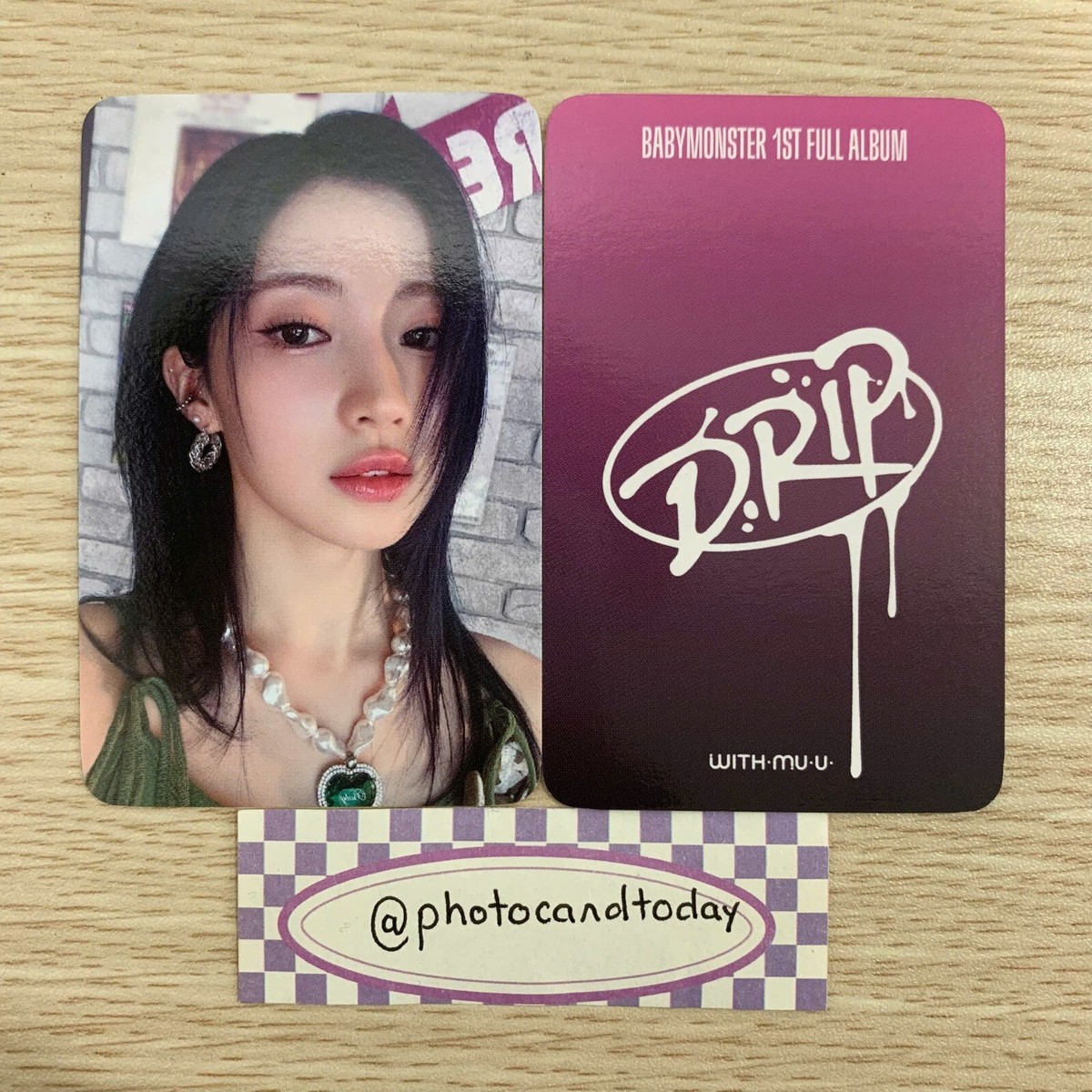 babymonster ラキドロ drip withmuu BABYMONSTER DRIP WITHMUU OFFLINE LUCKYDRAW OFFICIAL