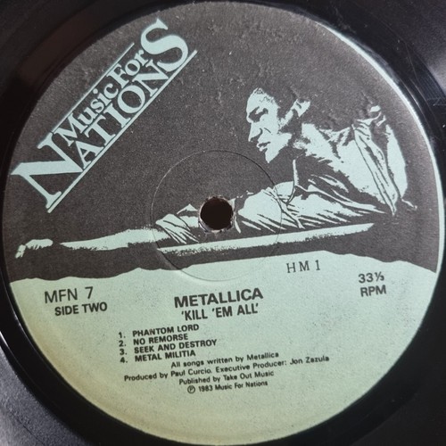 VG+ / METALLICA - Kill 'em All / Korea Rare 12" Vinyl / Mono color Back Cover - Picture 5 of 5