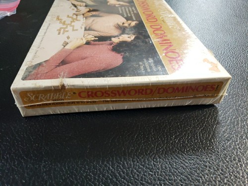 Vintage Scrabble Crossword Dominoes Word Game Family 1975 Selchow Righter NEW - Picture 3 of 5