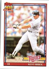 1991 Topps Baseball 40 Years of Baseball BOLD BACK Logo U-Pick (#'s 401-792)
