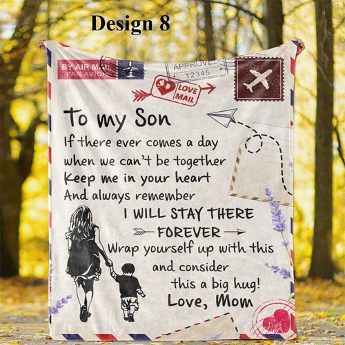 Letters to Daughter Son Flannel Bedspread Throw Blanket Christmas Birthday Gift - Picture 21 of 24