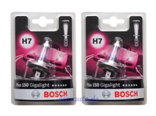 2x BOSCH Gigalight Plus 150 H7 12V 55W für NISSAN NV400 PRIMERA QASHQAI / II