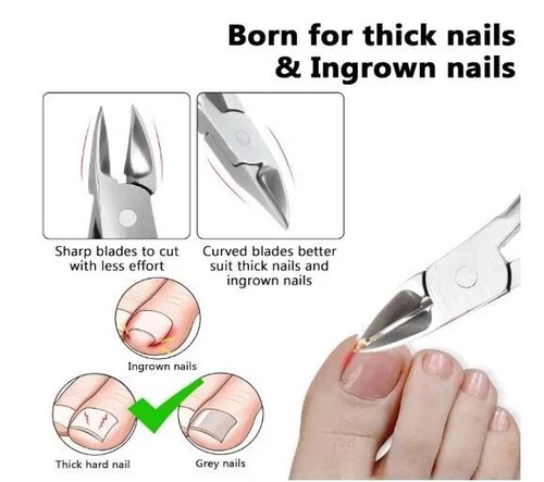 Thick Toe Nail Clippers Scissors Fungus Ingrown Chiropody Podiatry Plier UK - Picture 8 of 16