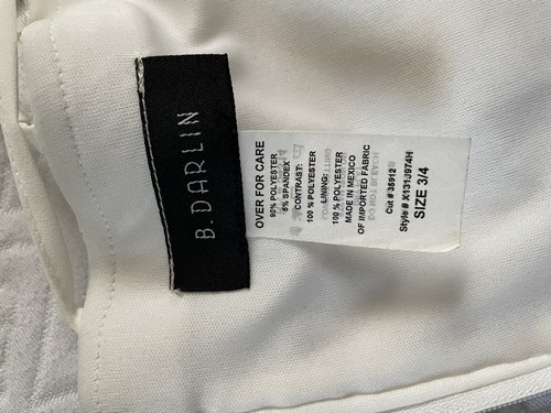 B Darlin Black and White Halter Prom Dress Size 3 - 第 5/6 張圖片