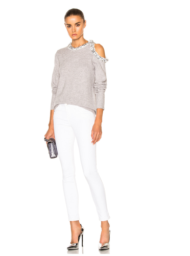 NUEVO CON ETIQUETAS $550 3.1 PHILLIP LIM Suéter Embellecido Talla S/P - Imagen 2 de 5