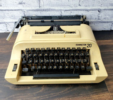 Antique Original Remington 20 Rare Suitcase Vintage Typewriter in Working order. thumbnail